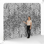 Mur d'image Tissu Scintillant Argent - Standelite - Backdrop Pro
