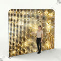 Backdrop Scintillant Paillettes Or - Mur d'image Événementiel - Standelite