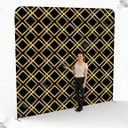 Backdrop Art Déco Noir et Or pour Événements Professionnels - Standelite