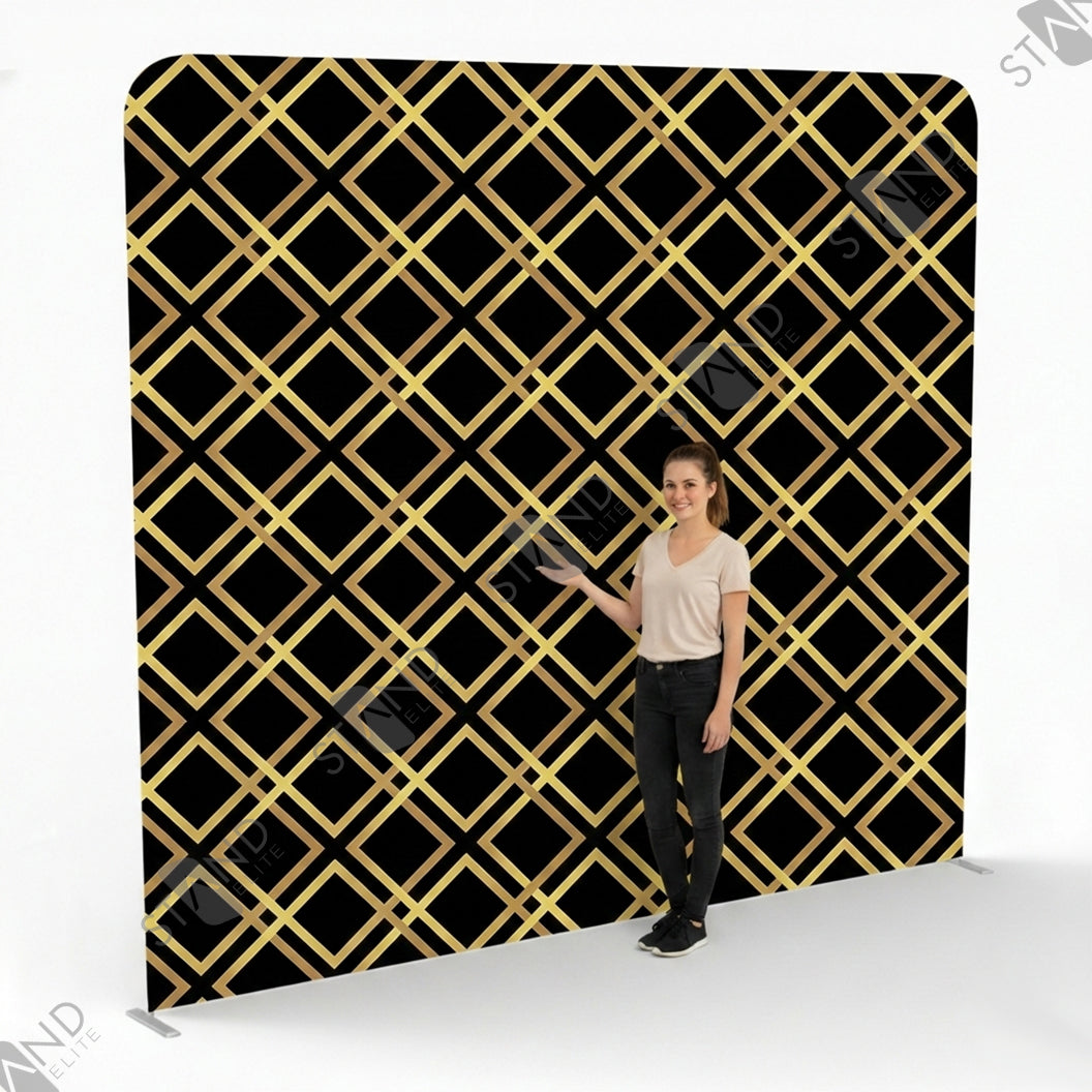 Art Deco Black and Gold Backdrop for Pro Events - Standelite