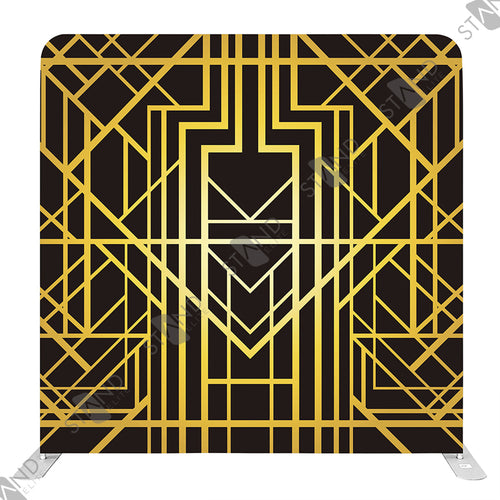 Backdrop Art Déco Noir et Or Gatsby - Mur d'Image Pro - Standelite