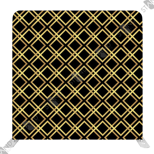 Backdrop Art Déco Noir et Or pour Événements Professionnels - Standelite