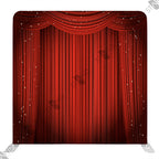 Fond de scène Rideaux Rouges 8ft - Mur d'image Pro - Standelite