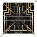 Mur d'image Art Déco Gatsby Noir & Or - Stand d'exposition Standelite