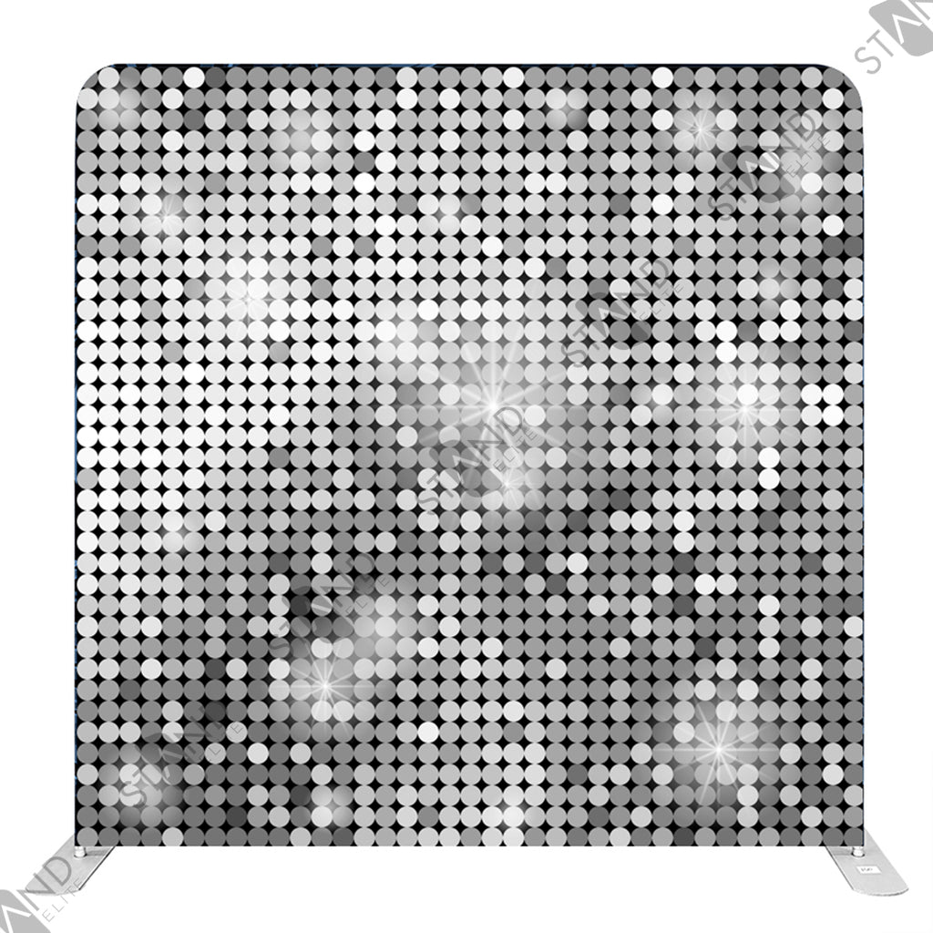 Mur d'image Tissu Paillettes Argentées - Backdrop Standelite Pro
