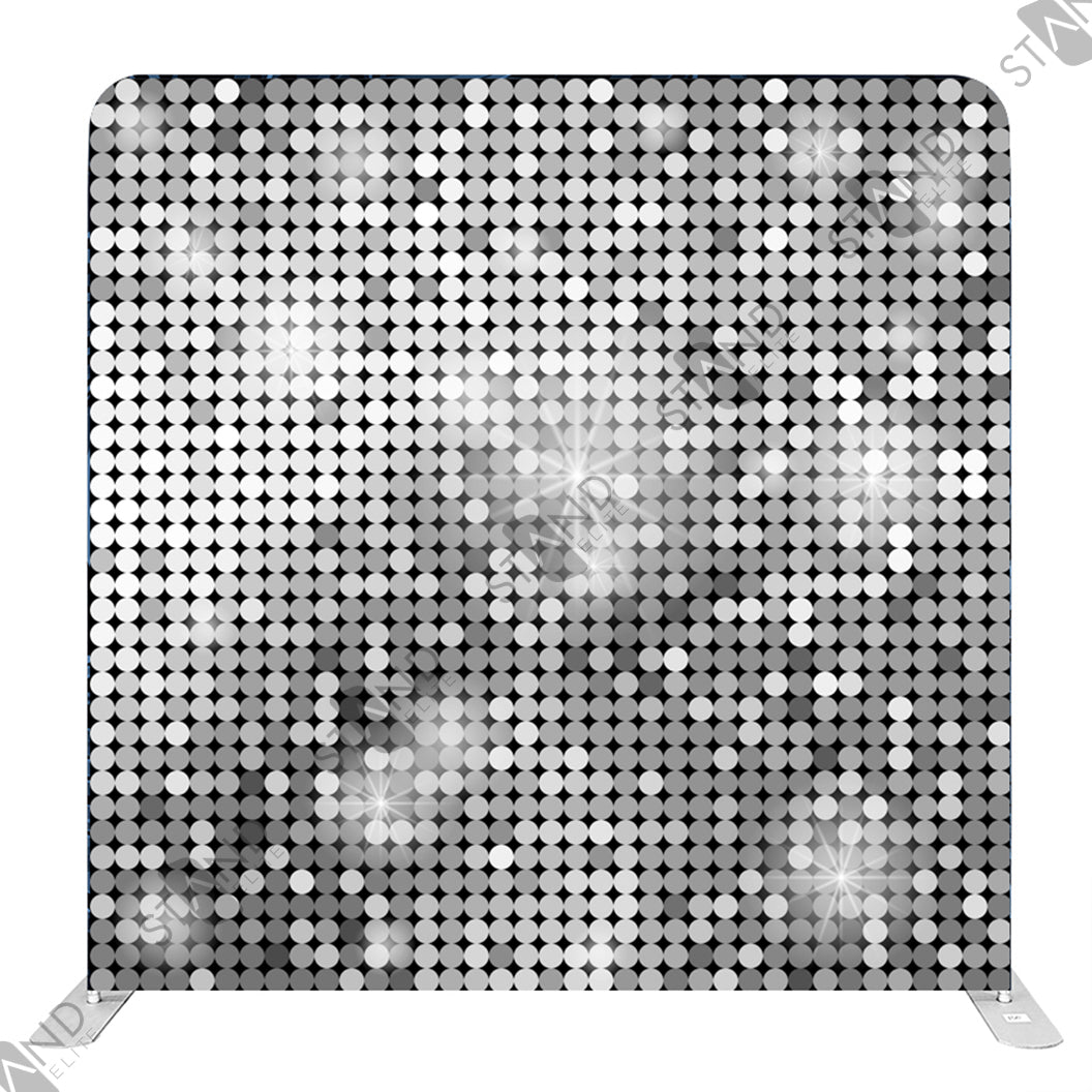 Mur d'image Tissu Paillettes Argentées - Backdrop Standelite Pro