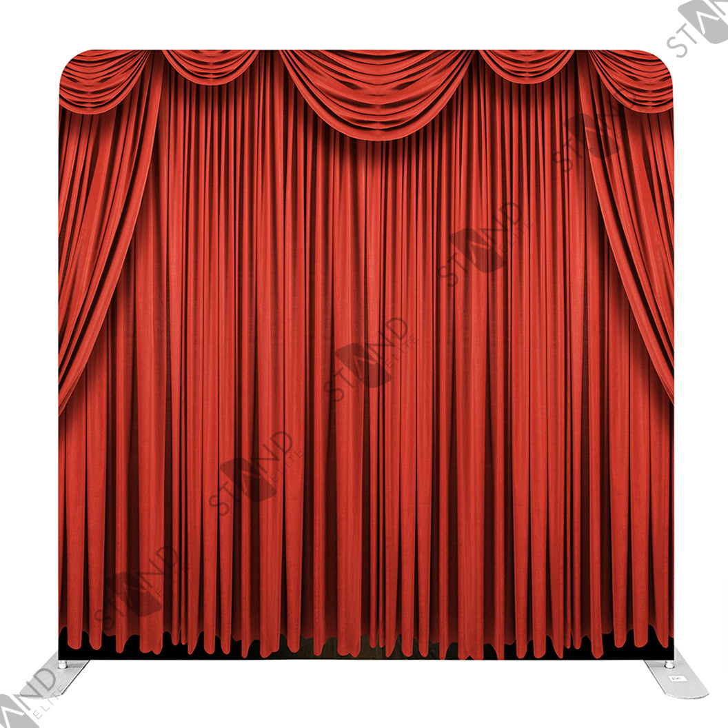 Mur d'image rideau rouge scène théâtre - Standelite - 2.4x2.3m