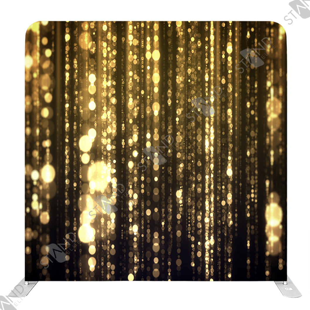 Backdrop Tissu Tendu Paillettes Or - Stand Scénique - Standelite