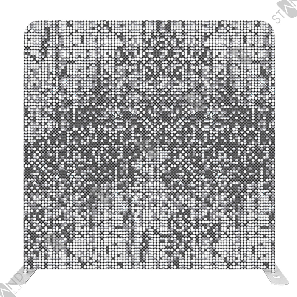 Mur d'image Tissu Scintillant Argent - Standelite - Backdrop Pro