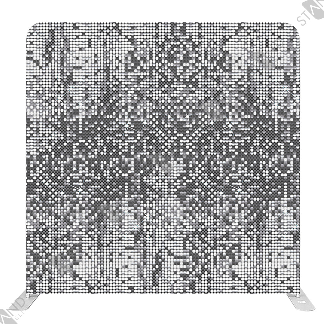 Mur d'image Tissu Scintillant Argent - Standelite - Backdrop Pro