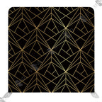 Backdrop Art Déco Noir et Or - Stand Professionnel Événementiel Standelite