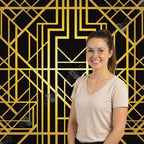 Backdrop Art Déco Noir et Or Gatsby - Mur d'Image Pro - Standelite