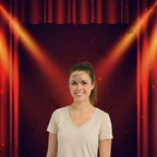 Backdrop Mur d'Image Rideau de Scène Rouge - Standelite