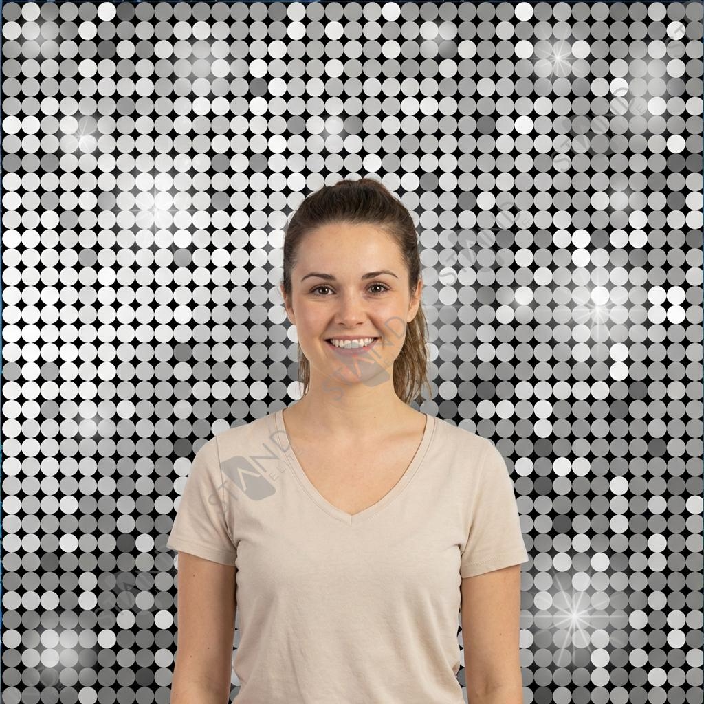 Mur d'image Tissu Paillettes Argentées - Backdrop Standelite Pro