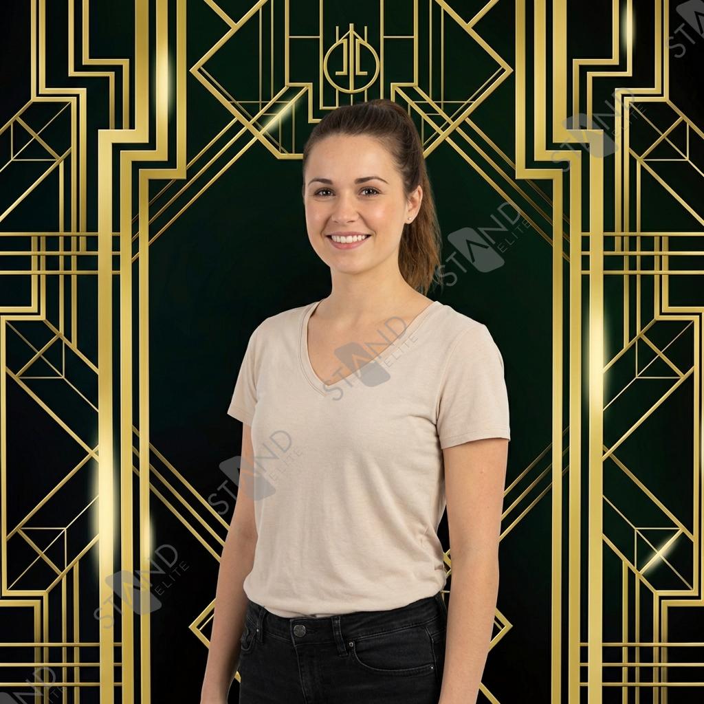 Backdrop Art Déco Gatsby Luxe pour Événement - Standelite