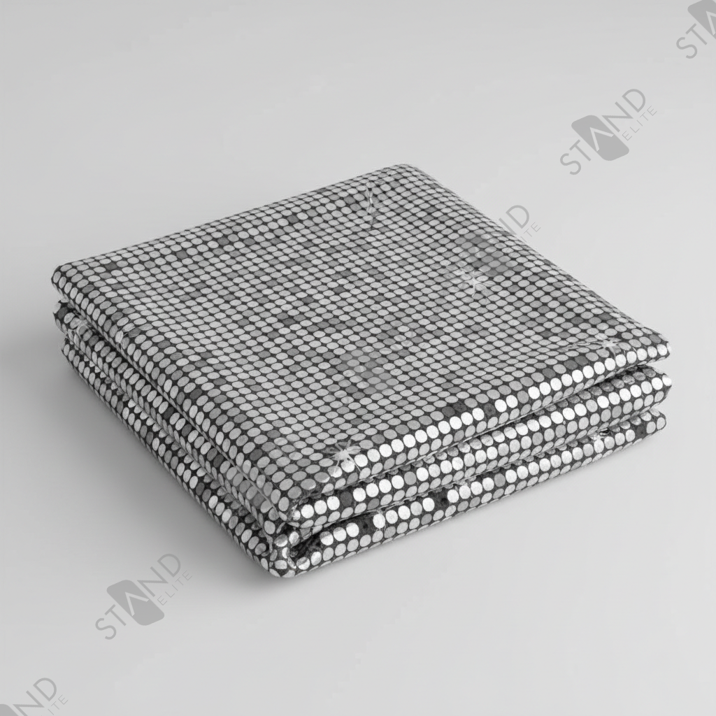 Mur d'image Tissu Scintillant Argent - Standelite - Backdrop Pro
