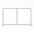 Toile de fond personnalisée 5x2.3m - 16ft - Tissu tendu + Cadre en aluminium
