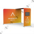 Stand d'exposition modulaire de 2,4 m avec arche et support TV - Standelite