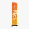 Totem en tissu 24" personnalisé - Affichage vertical avec cadre