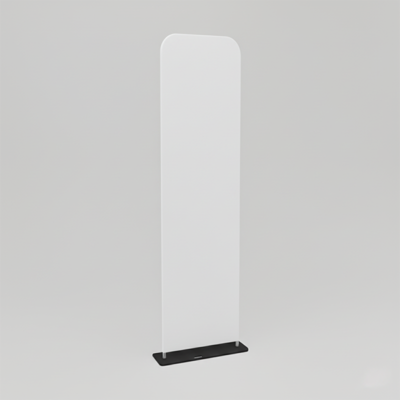 Totem en tissu 24" personnalisé - Affichage vertical avec cadre